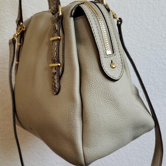 Lauren Ralph Lauren Beige Leather Crossbody - Picture 2 of 8